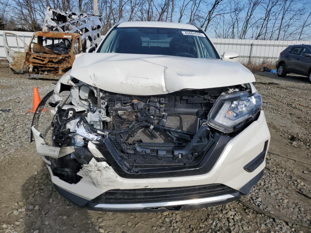 2018 Nissan Rogue VIN JN8AT2MV4JW348173 Copart auction photo, front end / side damage thumbnail 5