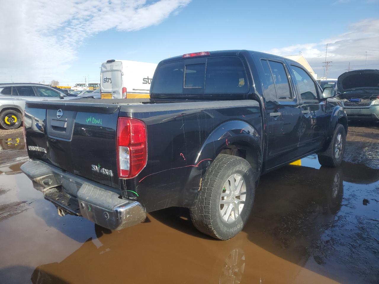2014 Nissan Navara (Frontier) VIN 1N6AD0EV5EN733360 Copart auction photo, rear end damage thumbnail 3