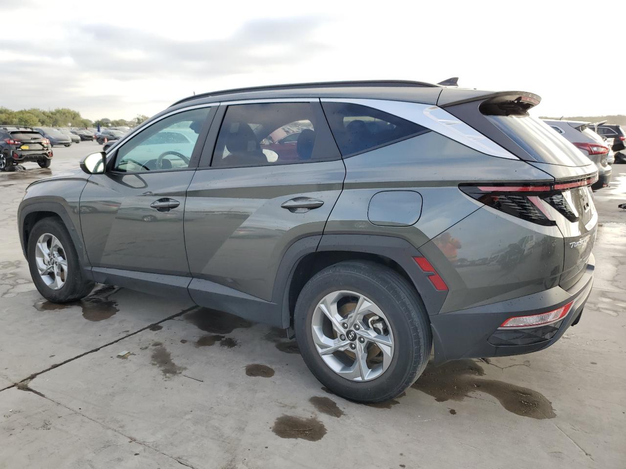 2023 Hyundai Tucson VIN 5NMJB3AE6PH183926 Copart auction photo, side / front end damage thumbnail 2