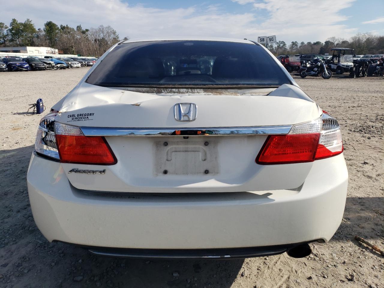 2015 Honda Accord VIN 1HGCR2F38FA029329 Copart auction photo, water/flood / rear end damage thumbnail 6