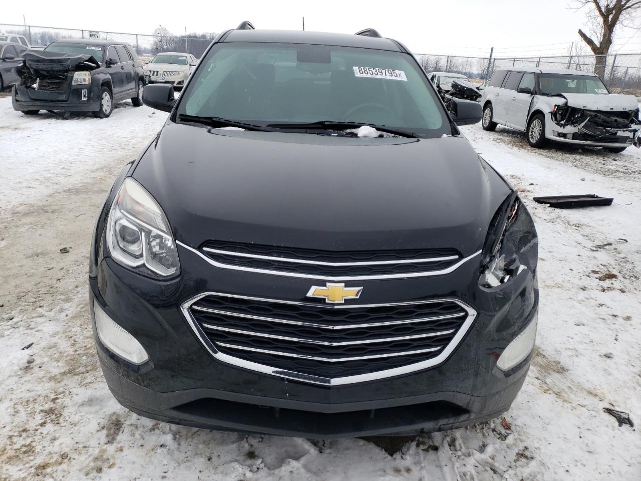2016 Chevrolet Equinox VIN 2GNALCEK7G1163550 Copart auction photo, side / front end damage thumbnail 5