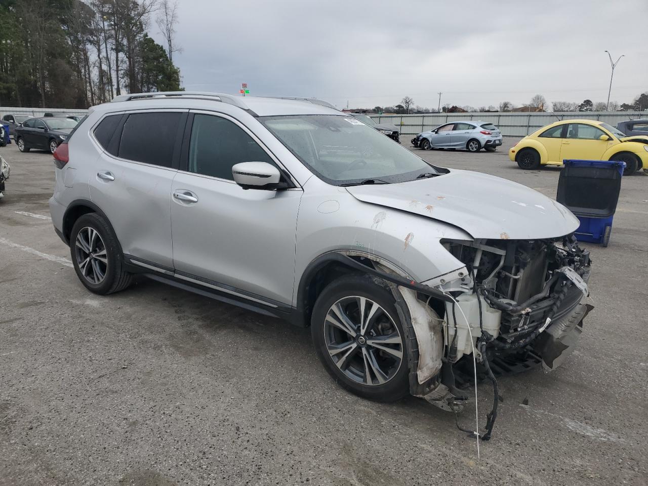 2018 Nissan Rogue VIN 5N1AT2MV8JC787093 Copart auction photo, front end / side damage thumbnail 4