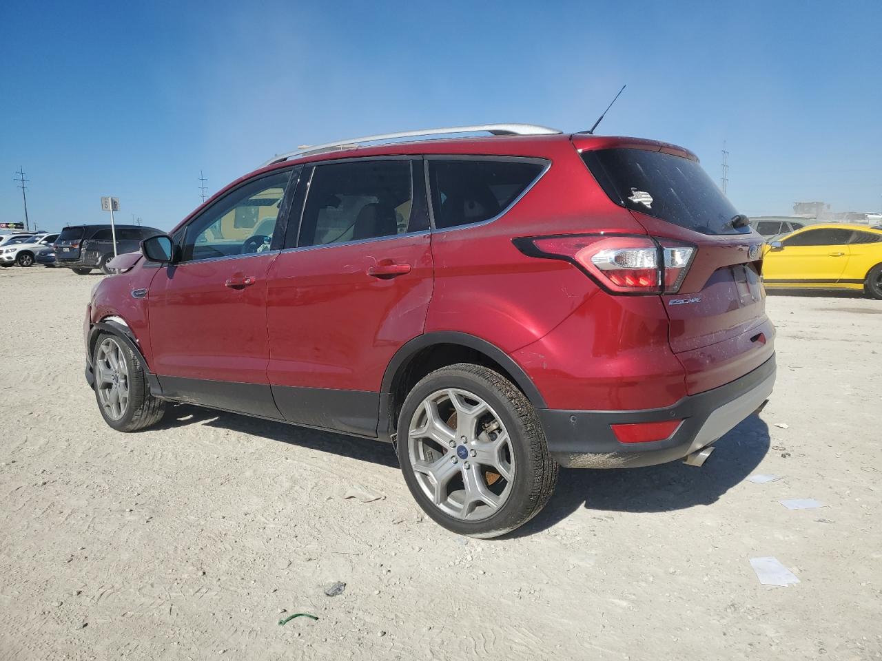 2017 Ford Escape VIN 1FMCU0J95HUC49277 Copart auction photo, front end damage thumbnail 2