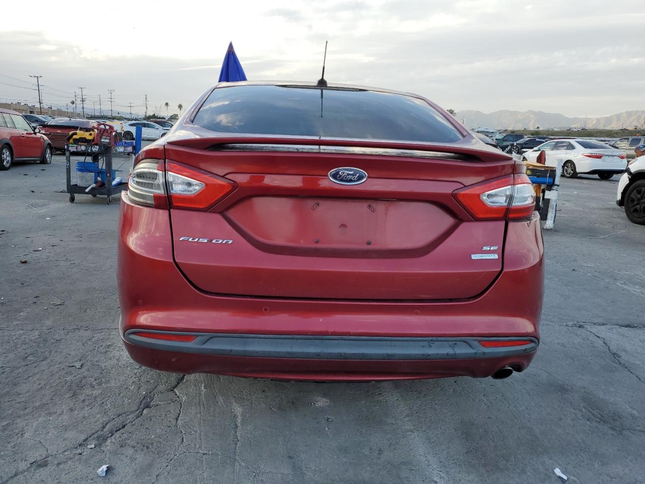 2013 Ford Fusion VIN 3FA6P0HR3DR157123 Copart auction photo, all over damage thumbnail 6