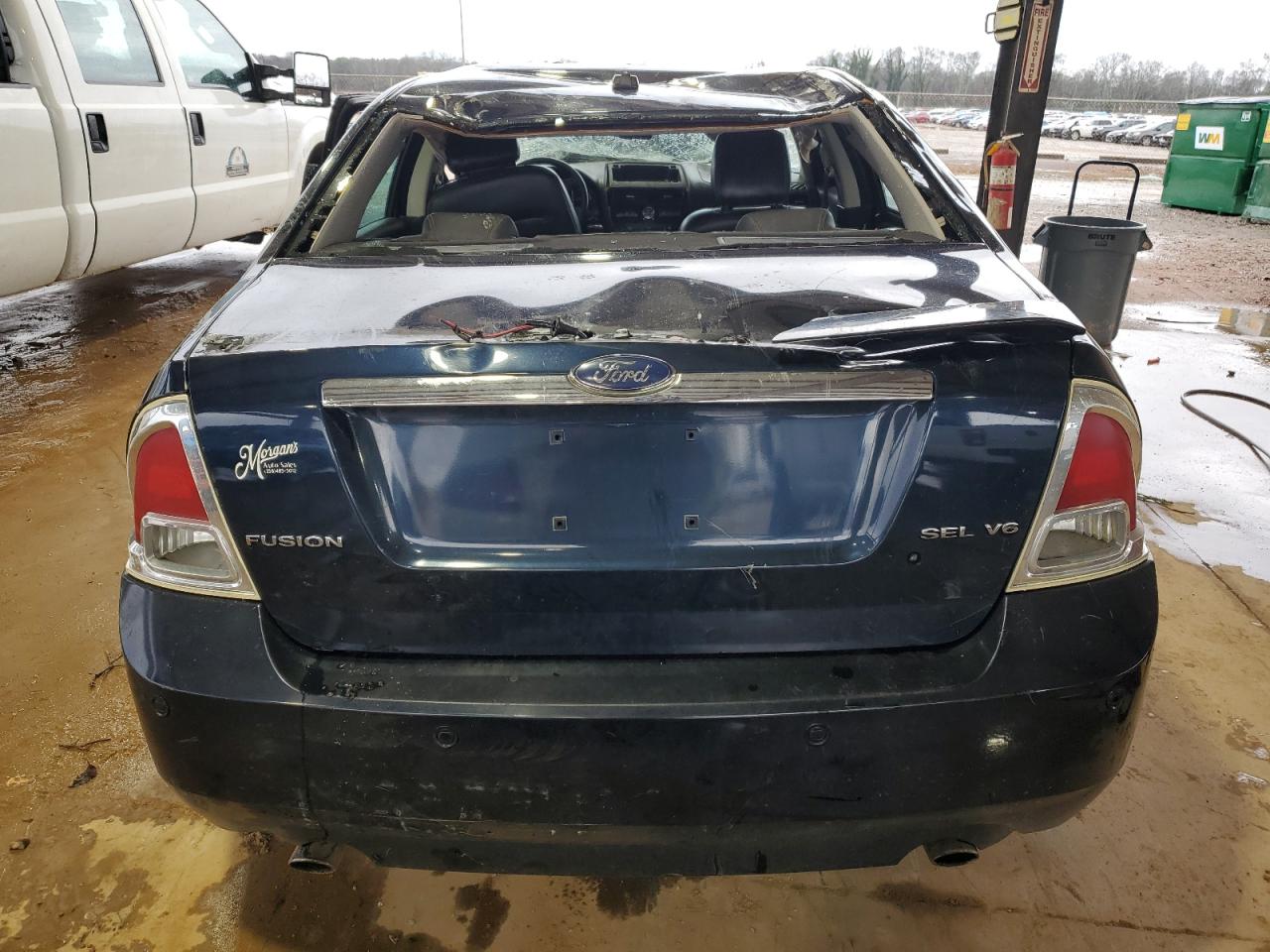 2009 Ford Fusion VIN 3FAHP08129R161318 Copart auction photo, front end / top/roof damage thumbnail 6