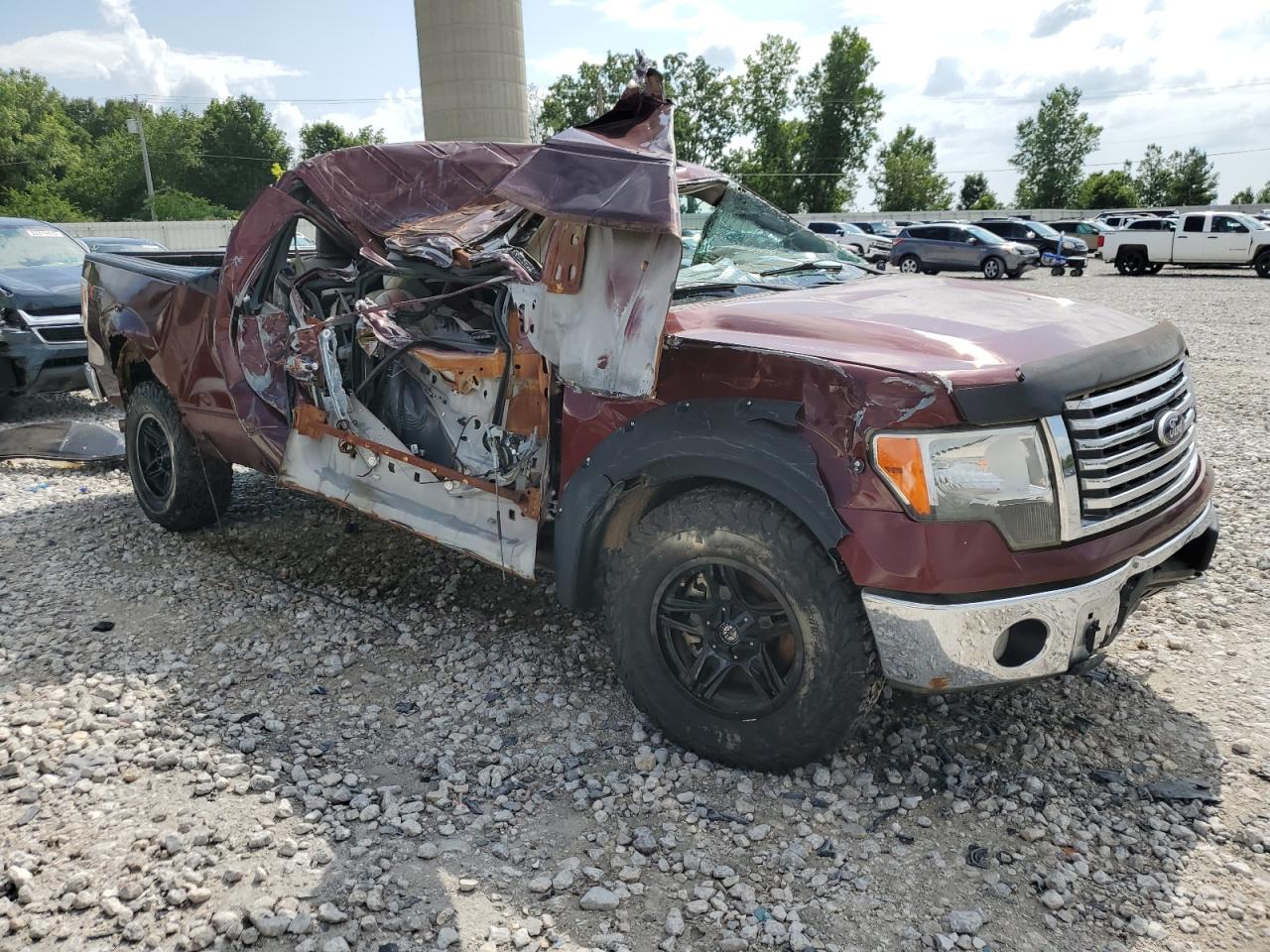 2010 Ford F-150 VIN 1FTEX1E83AFA24491 Copart auction photo, all over damage thumbnail 4