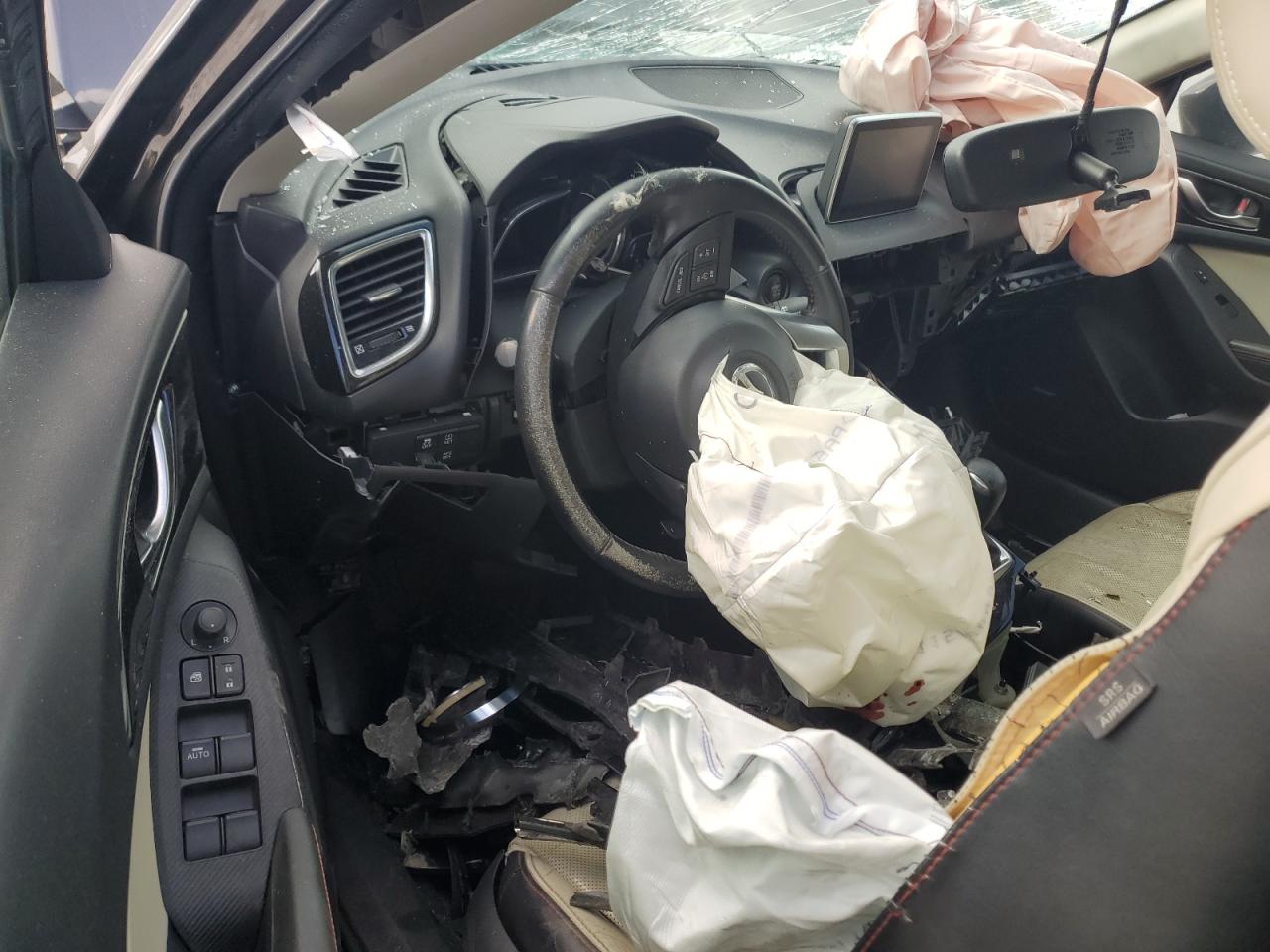 2015 Mazda 3 VIN JM1BM1M30F1267553 Copart auction photo, front end damage thumbnail 8
