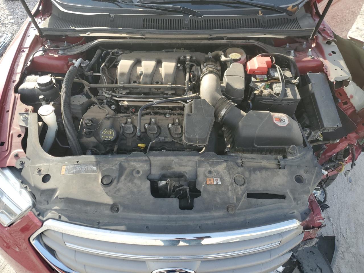 2016 Ford Taurus VIN 1FAHP2E82GG153141 Copart auction photo, front end / side damage thumbnail 11