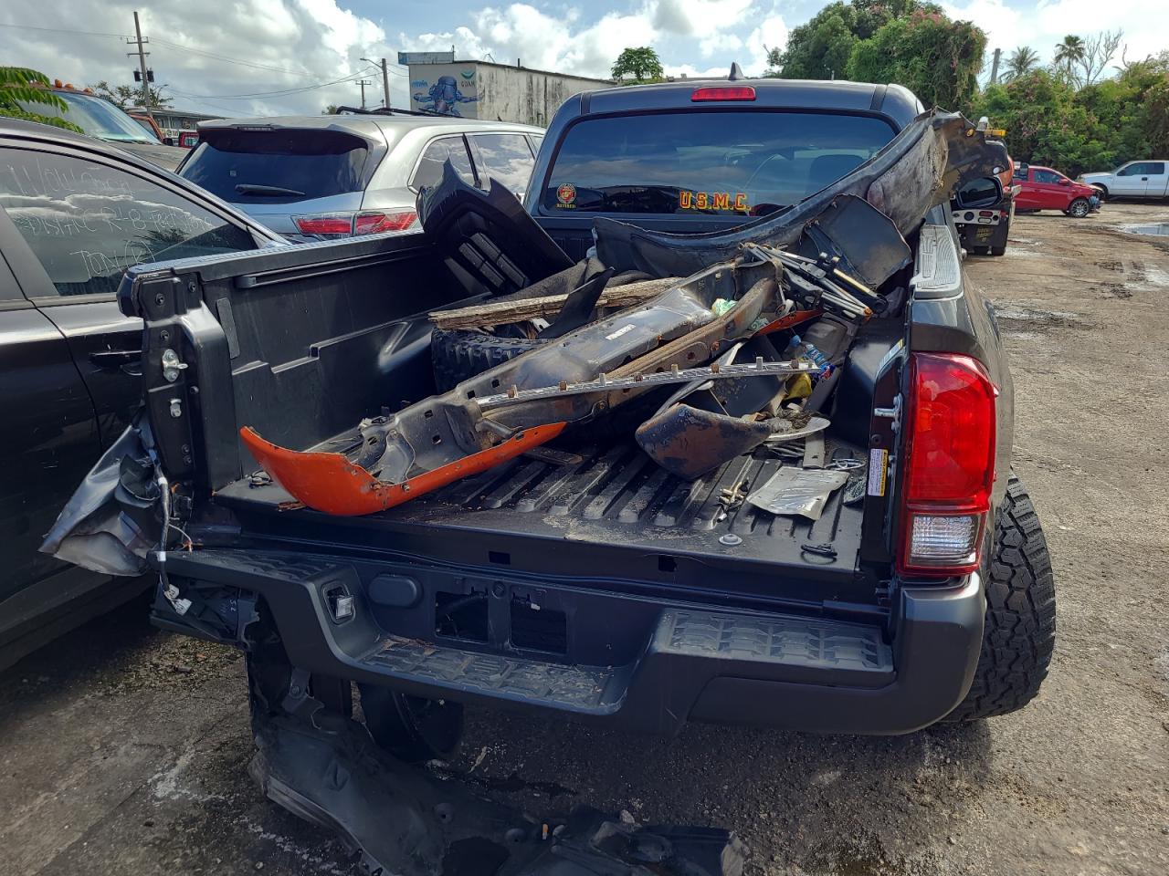 2023 Toyota Tacoma VIN 3TYSX5EN5PT018558 Copart auction photo, all over damage thumbnail 6