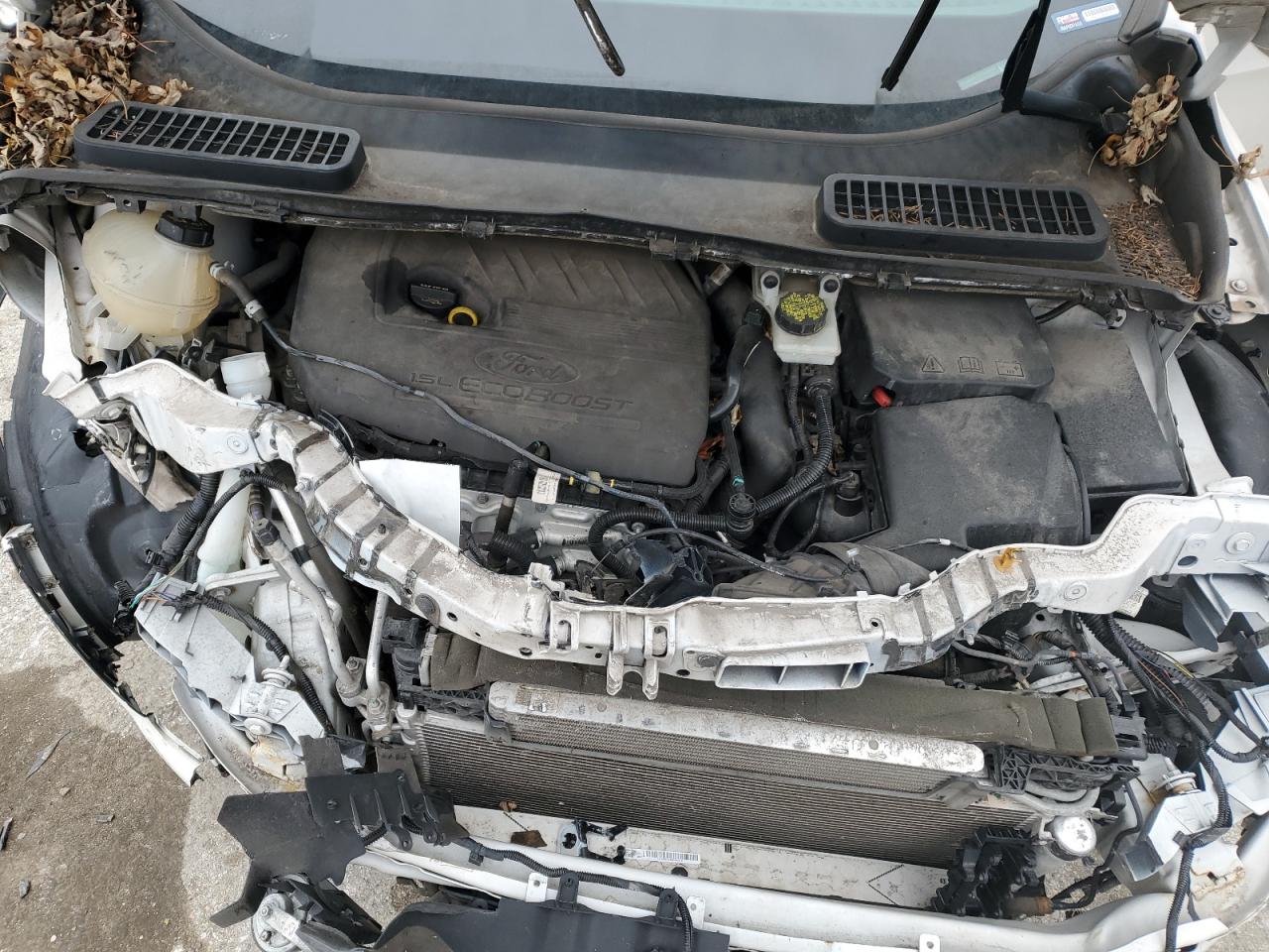2017 Ford Escape VIN 1FMCU0JD1HUE66040 Copart auction photo, front end / side damage thumbnail 13