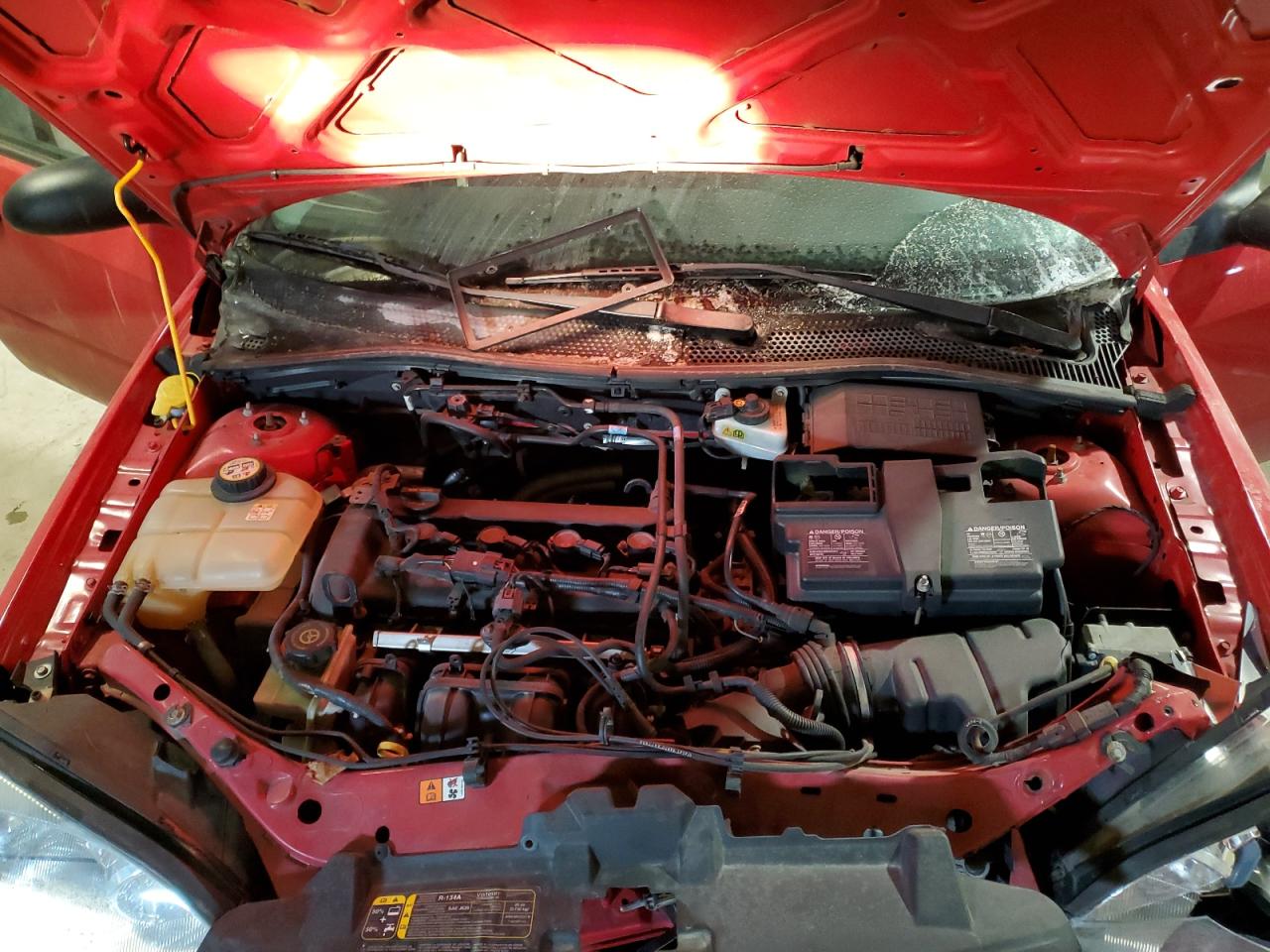 2006 Ford Focus VIN 1FAHP34N16W254401 Copart auction photo, front end / mechanical damage thumbnail 11