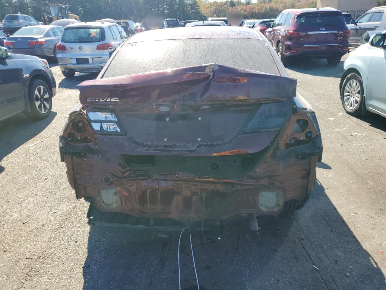 2015 Honda Civic VIN 19XFB2F89FE210917 Copart auction photo, rear end damage thumbnail 6