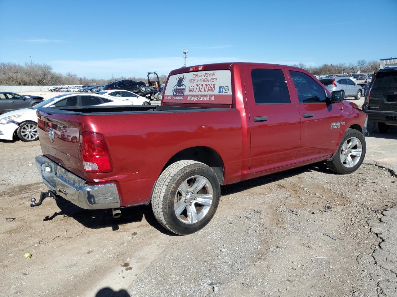 2014 RAM 1500 VIN 1C6RR6KT6ES198755 Copart auction photo, front end / mechanical damage thumbnail 3