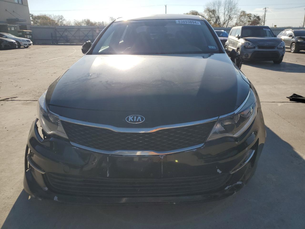 2017 KIA Optima VIN KNAGT4L39H5161333 Copart auction photo, front end / side damage thumbnail 5