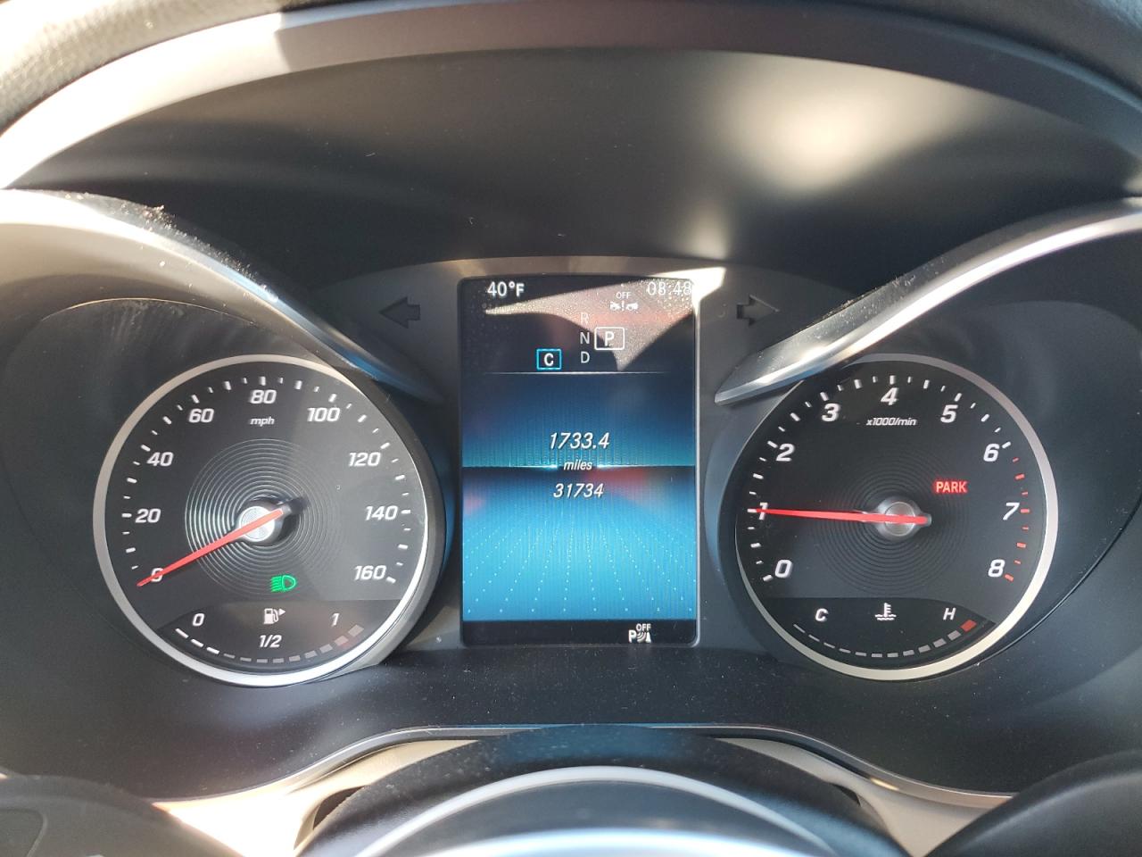 2021 Mercedes-Benz GLC VIN W1N0G8DB6MF984241 Copart auction photo, front end / side damage thumbnail 9