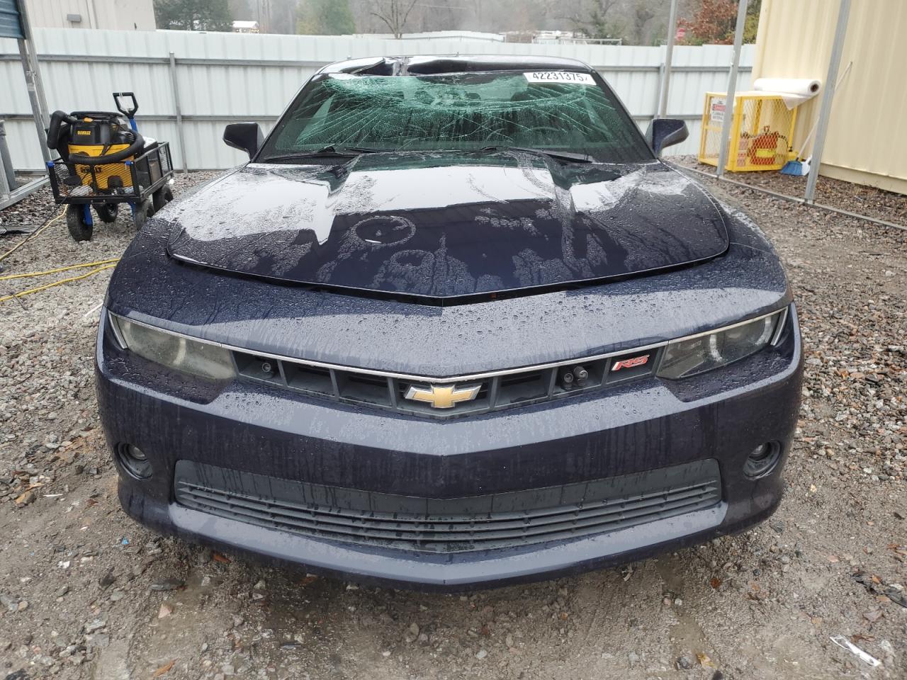 2015 Chevrolet Camaro VIN 2G1FF1E36F9301686 Copart auction photo, top/roof damage thumbnail 5
