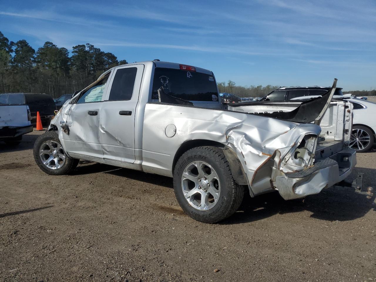 2014 RAM 1500 VIN 1C6RR6FT3ES135249 Copart auction photo, rollover / all over damage thumbnail 2