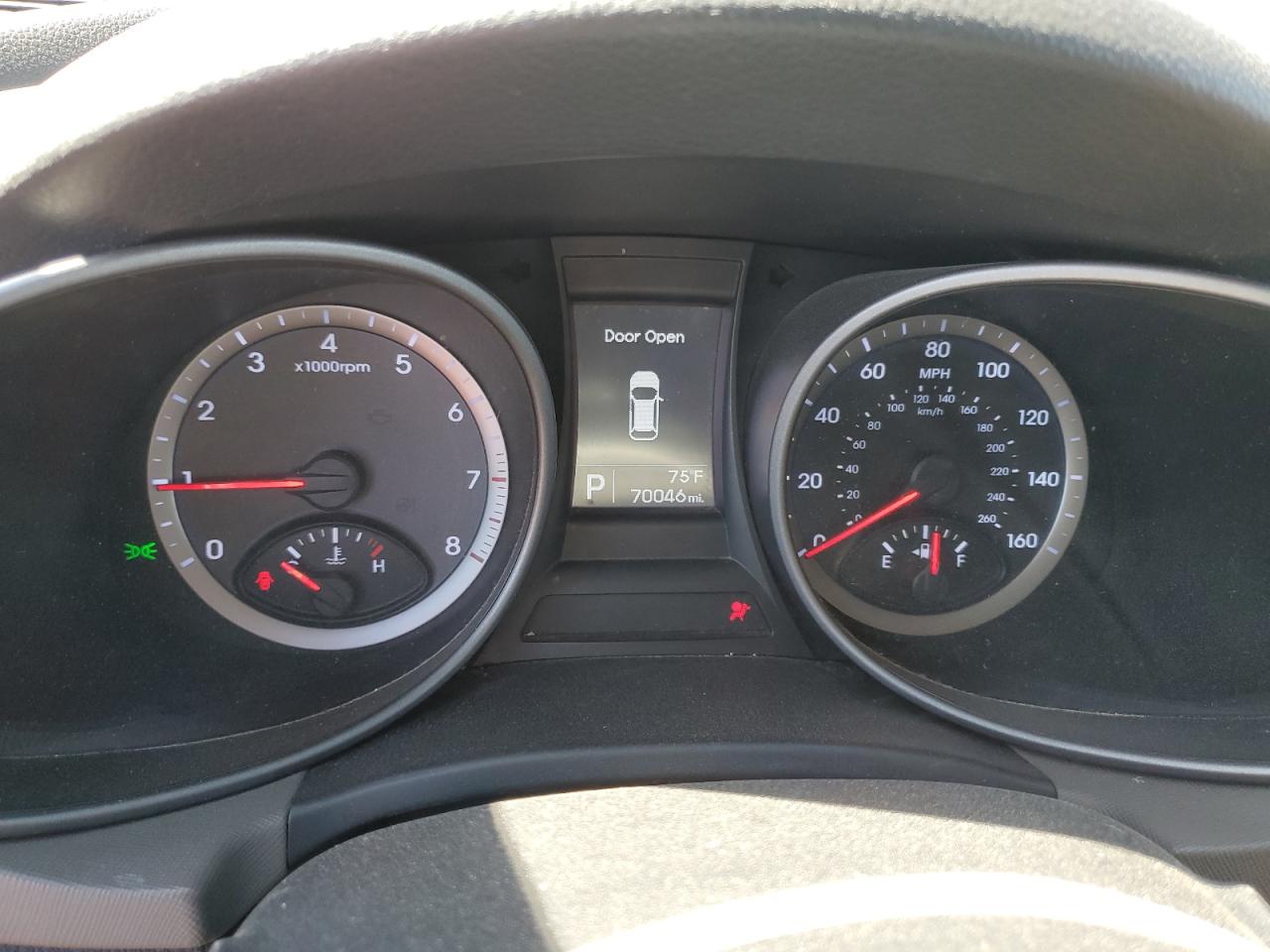 2016 Hyundai Santa Fe VIN 5XYZU3LB8GG377786 Copart auction photo, front end damage thumbnail 9