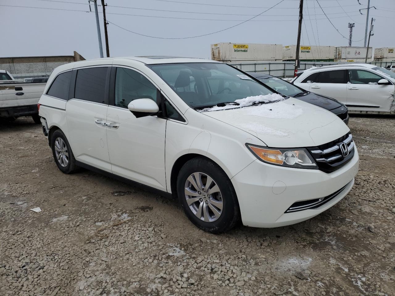 2016 Honda Odyssey VIN 5FNRL5H65GB152498 Copart auction photo, rear end / side damage thumbnail 4