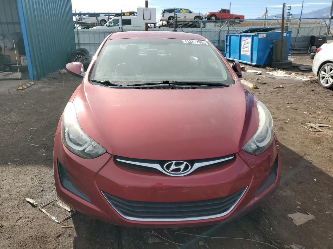 2016 Hyundai Elantra VIN 5NPDH4AE2GH684610 Copart auction photo, minor dent/scratches damage thumbnail 5