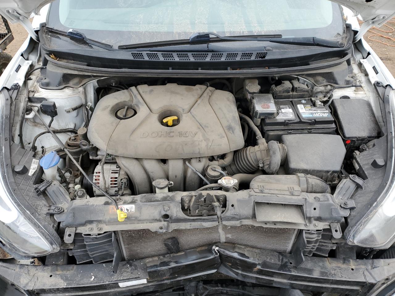 2014 Hyundai Elantra VIN 5NPDH4AE5EH459093 Copart auction photo, vandalism / all over damage thumbnail 11