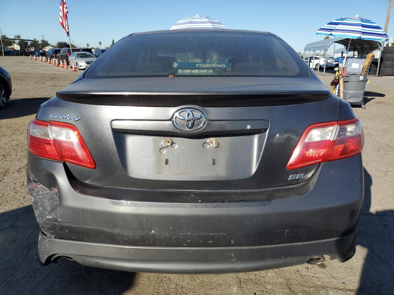 2008 Toyota Camry VIN 4T1BK46KX8U560322 Copart auction photo, rear end / front end damage thumbnail 6