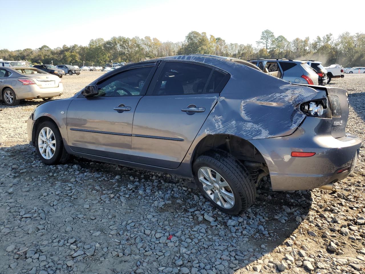 2008 Mazda 3 VIN JM1BK32F681836732 Copart auction photo, rollover damage thumbnail 2