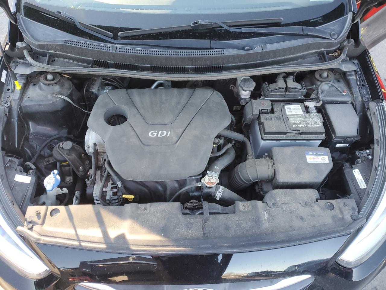 2016 Hyundai Accent VIN KMHCU4AE1GU160101 Copart auction photo, side damage thumbnail 11