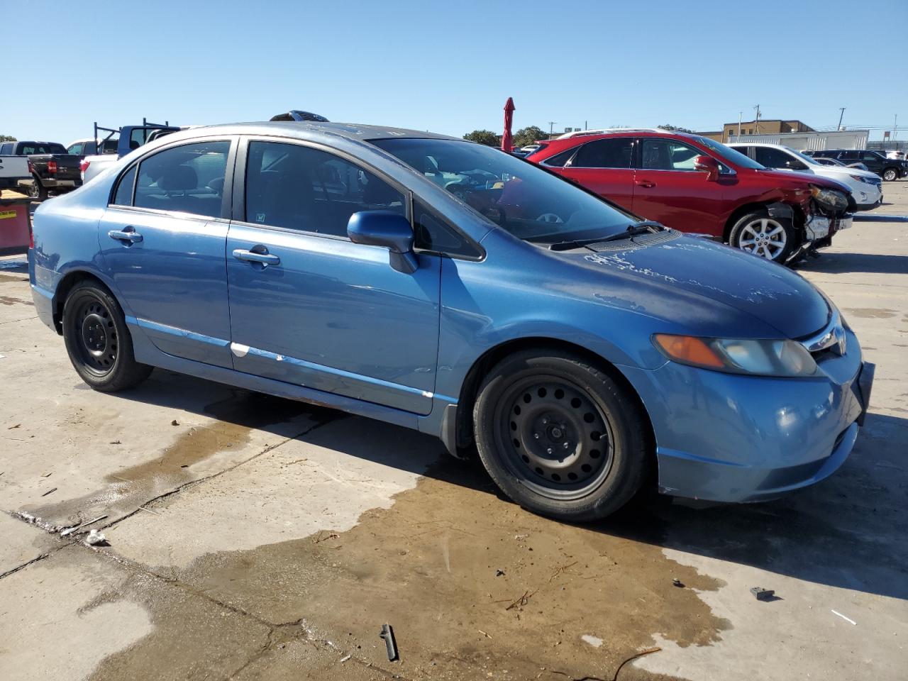 2006 Honda Civic VIN 1HGFA16566L150347 Copart auction photo, rear end / minor dent/scratches damage thumbnail 4