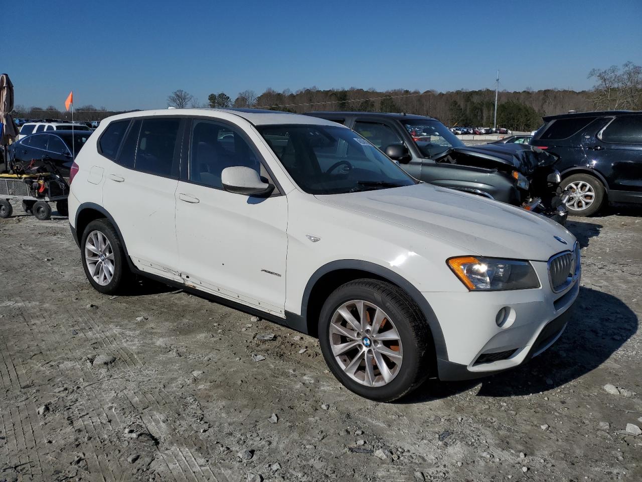 2013 BMW X3 VIN 5UXWX9C56D0A27129 Copart auction photo, side damage thumbnail 4