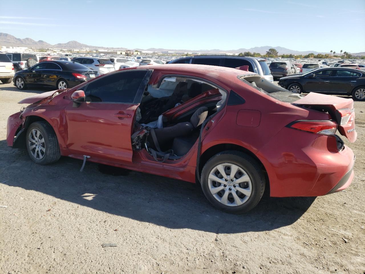 2021 Toyota Corolla VIN 5YFEPMAEXMP187195 Copart auction photo, all over / front end damage thumbnail 2