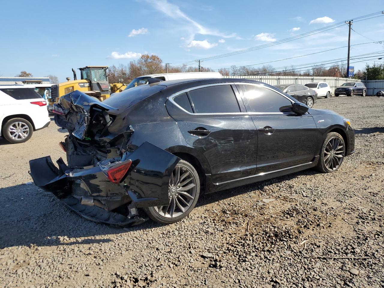 2019 Acura ILX VIN 19UDE2F84KA015689 Copart auction photo, rear end damage thumbnail 3