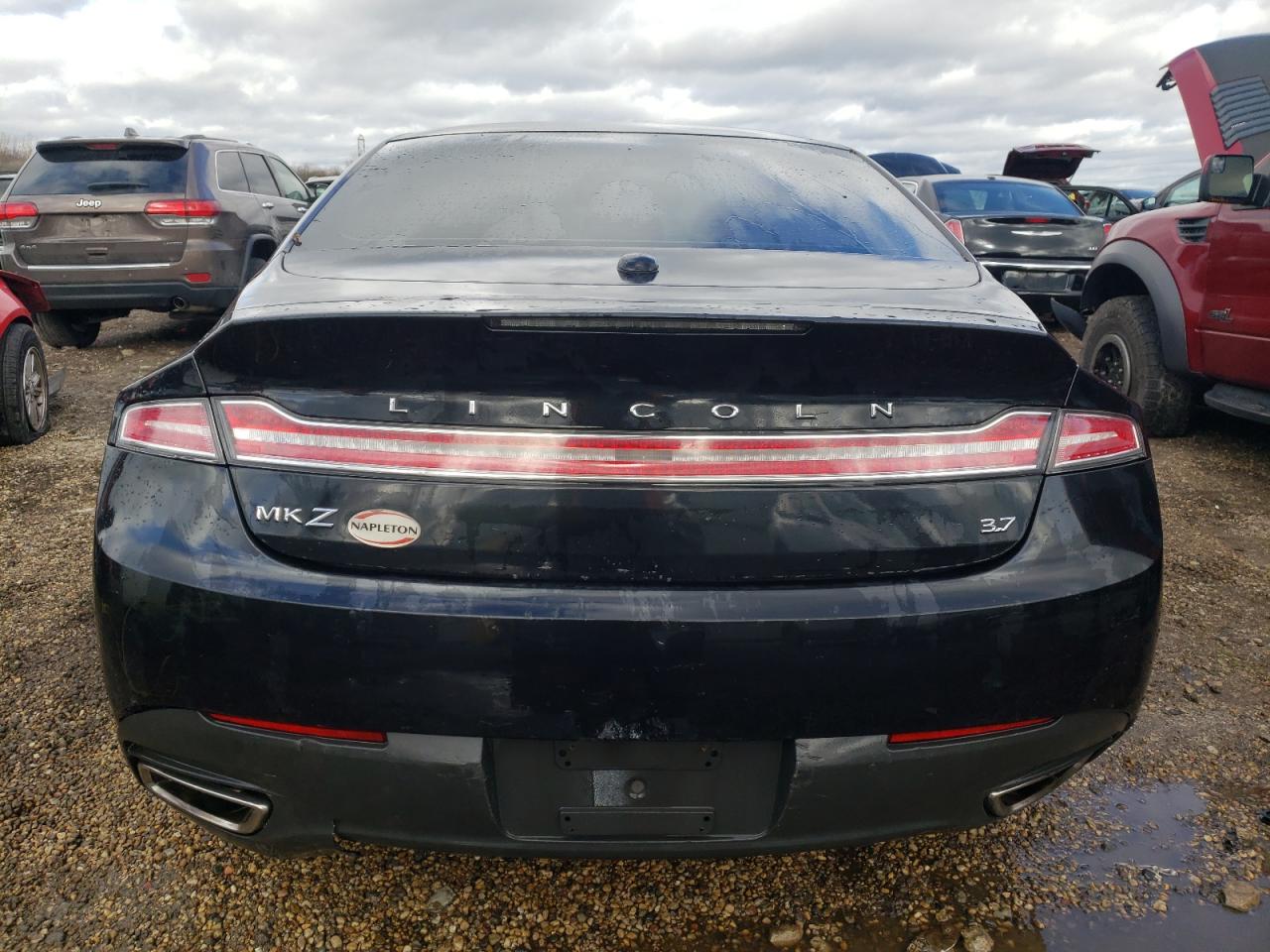 2014 Lincoln MKZ VIN 3LN6L2GK8ER802089 Copart auction photo, vandalism / front end damage thumbnail 6