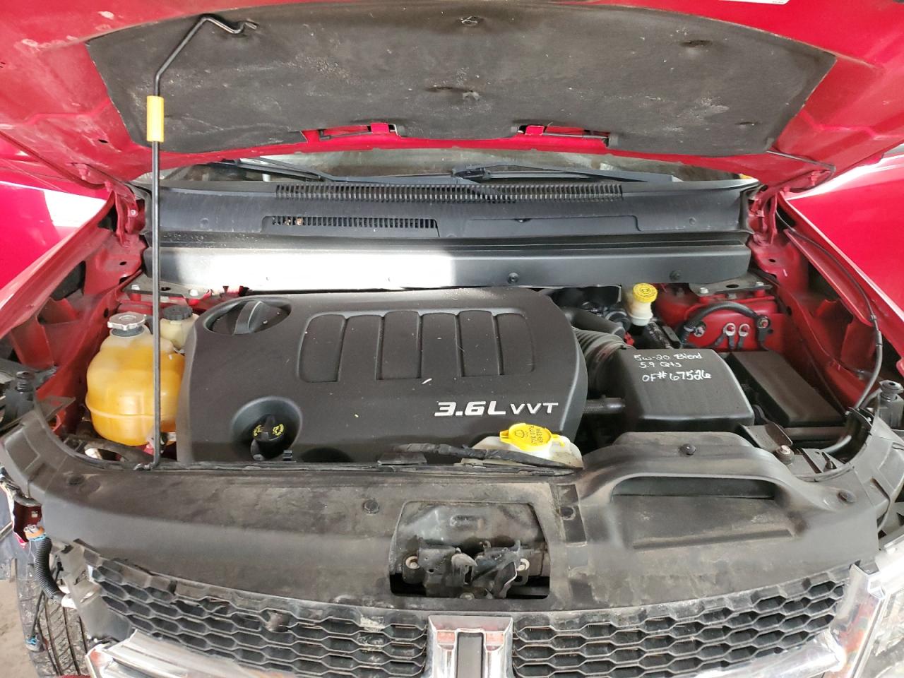 2013 Dodge Journey VIN 3C4PDCBG6DT691395 Copart auction photo, front end damage thumbnail 12