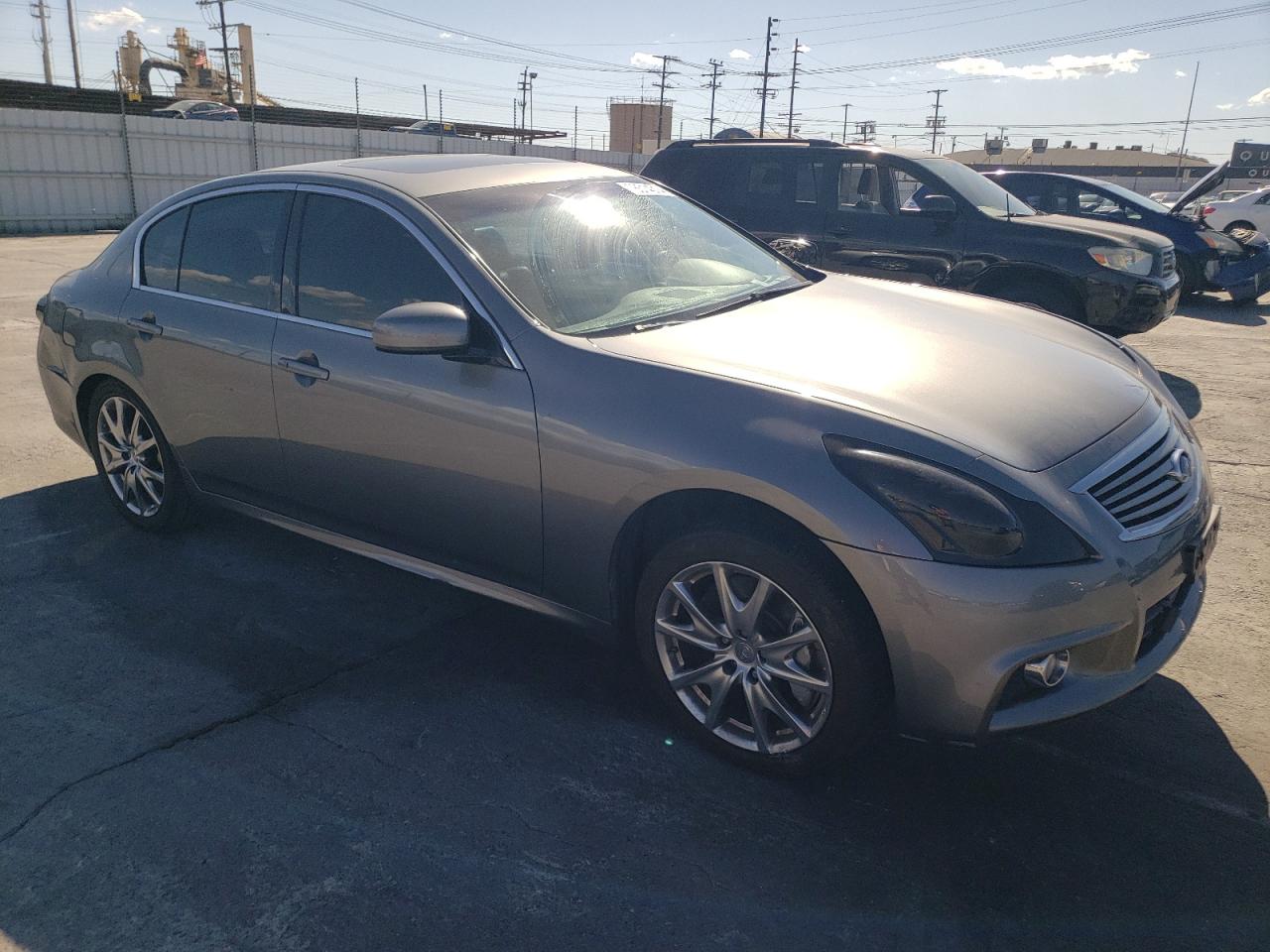 2012 Infiniti G VIN JN1CV6APXCM623493 Copart auction photo, all over damage thumbnail 4