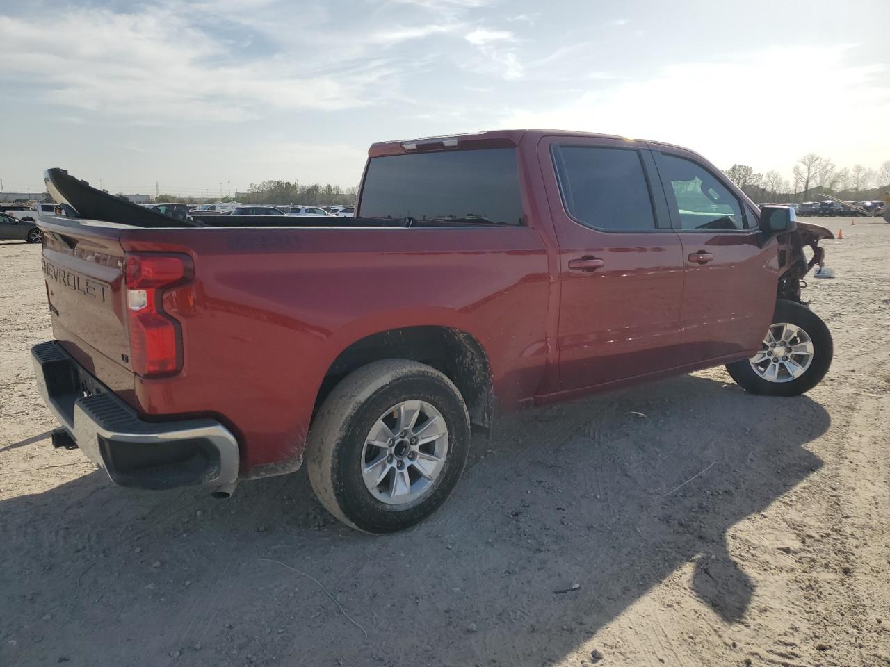 2022 Chevrolet Silverado VIN 3GCPWCEDXNG172775 Copart auction photo, front end / undercarriage damage thumbnail 3
