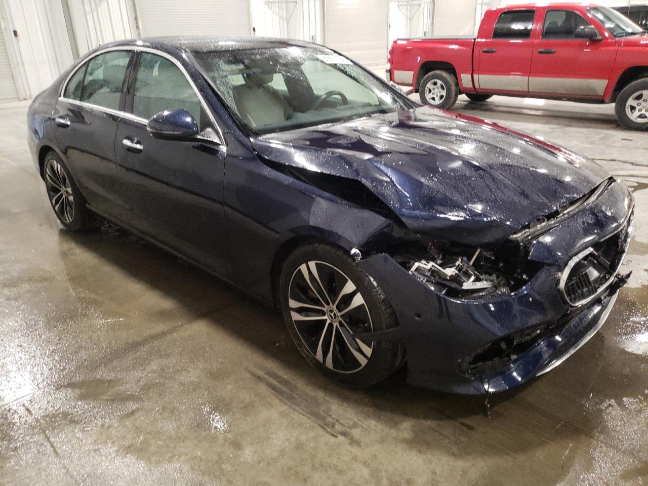 2022 Mercedes-Benz C-klasse VIN W1KAF4HB7NR059572 Copart auction photo, front end damage thumbnail 4