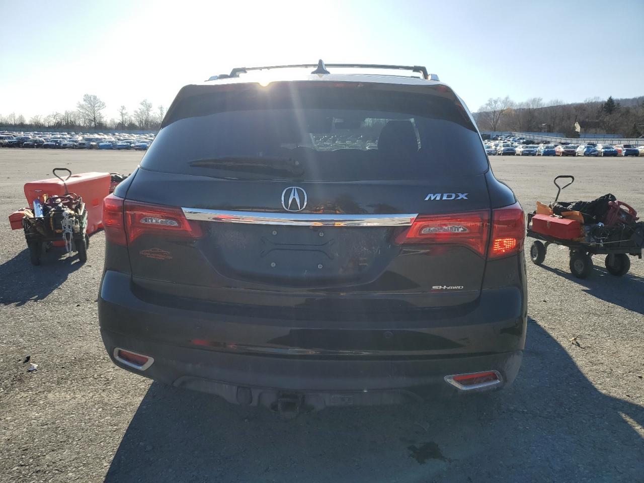 2016 Acura MDX VIN 5FRYD4H9XGB050285 Copart auction photo, front end / side damage thumbnail 6