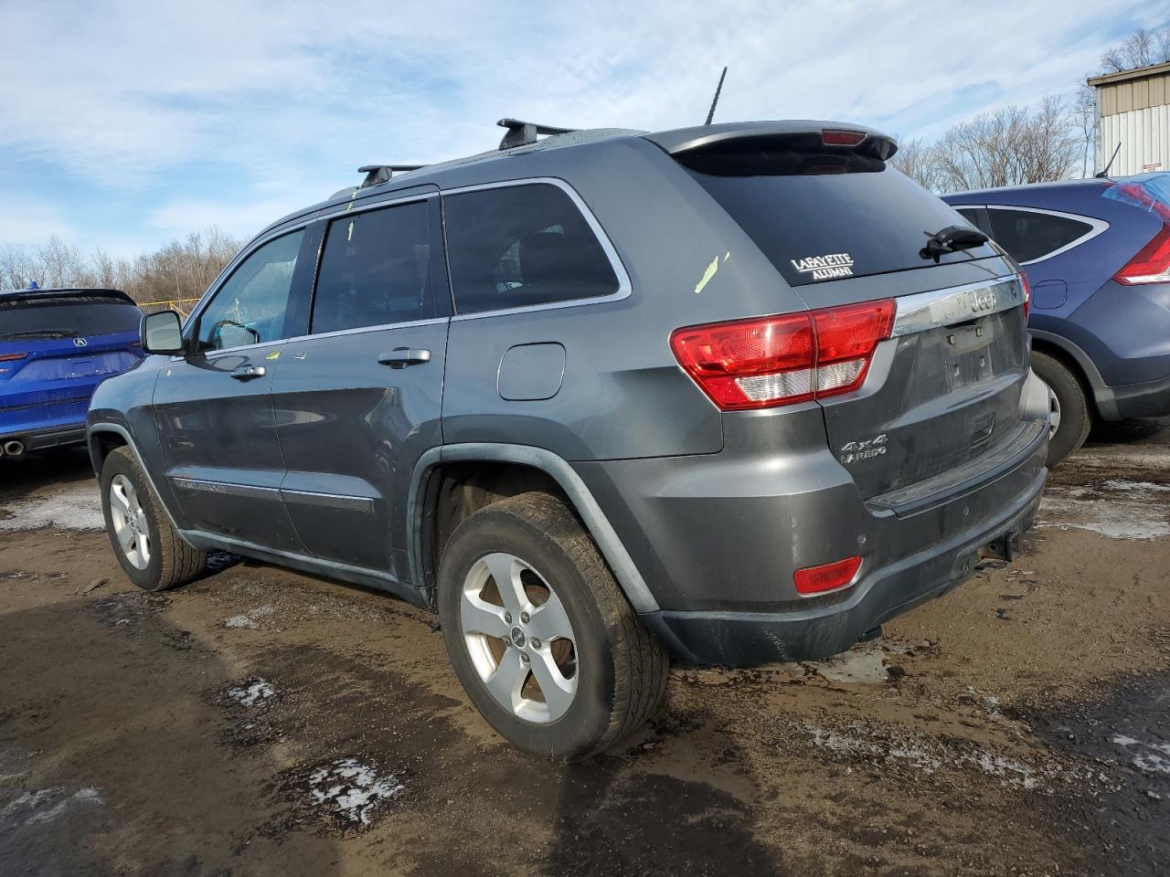 2012 Jeep Grand Cherokee VIN 1C4RJFAG2CC156918 Copart auction photo, top/roof damage thumbnail 2