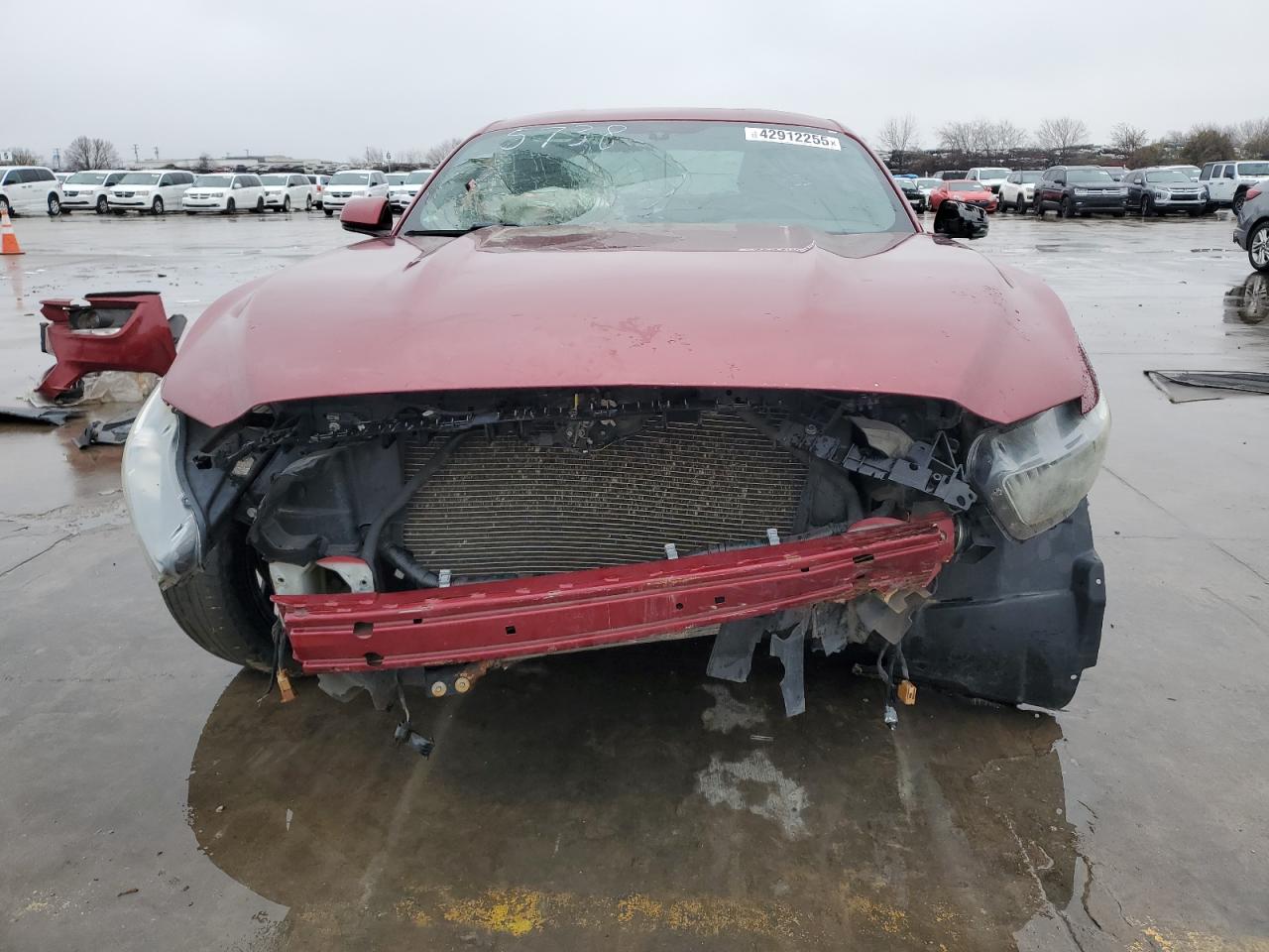 2016 Ford Mustang VIN 1FA6P8TH9G5266657 Copart auction photo, front end / side damage thumbnail 5