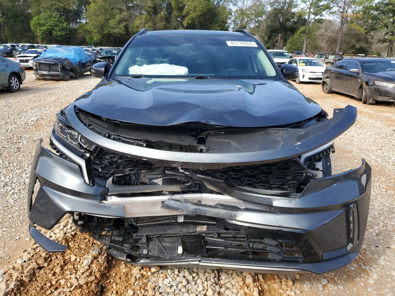 2021 KIA Sorento VIN 5XYRK4LF7MG032260 Copart auction photo, front end damage thumbnail 5