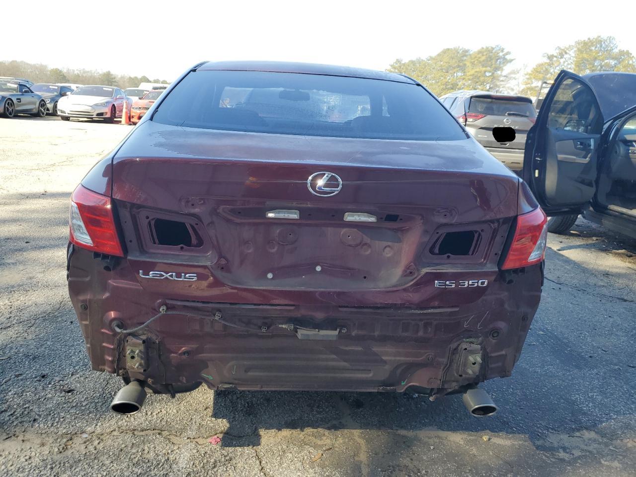 2007 Lexus ES VIN JTHBJ46G072035362 Copart auction photo, front end / rear end damage thumbnail 6