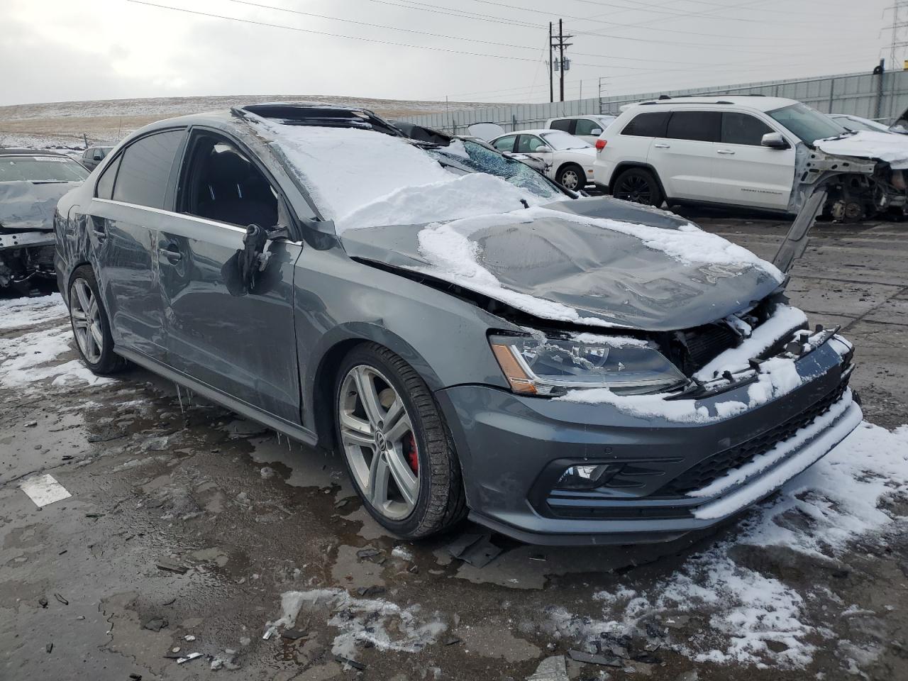 2017 Volkswagen Jetta VIN 3VW5T7AJ2HM249127 Copart auction photo, rollover damage thumbnail 4