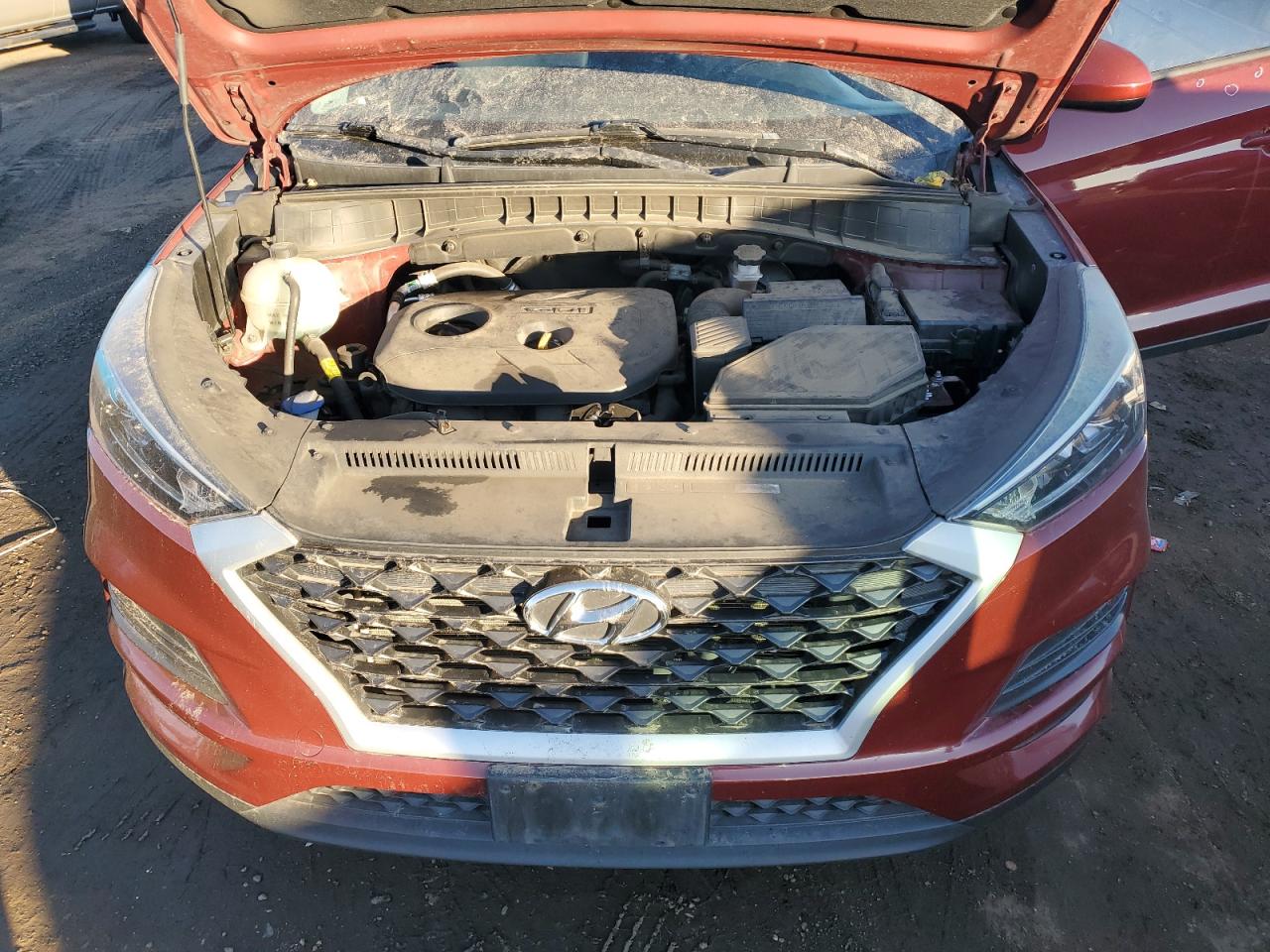 2019 Hyundai Tucson VIN KM8J3CA4XKU053729 Copart auction photo, top/roof damage thumbnail 12