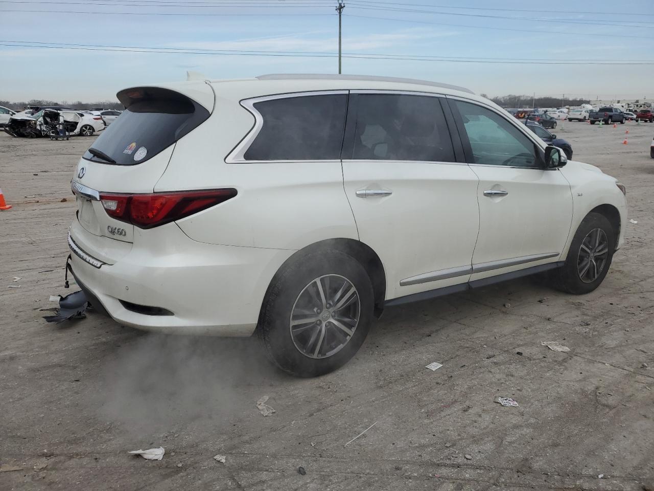 2017 Infiniti QX60 VIN 5N1DL0MM2HC528425 Copart auction photo, rear end / side damage thumbnail 3