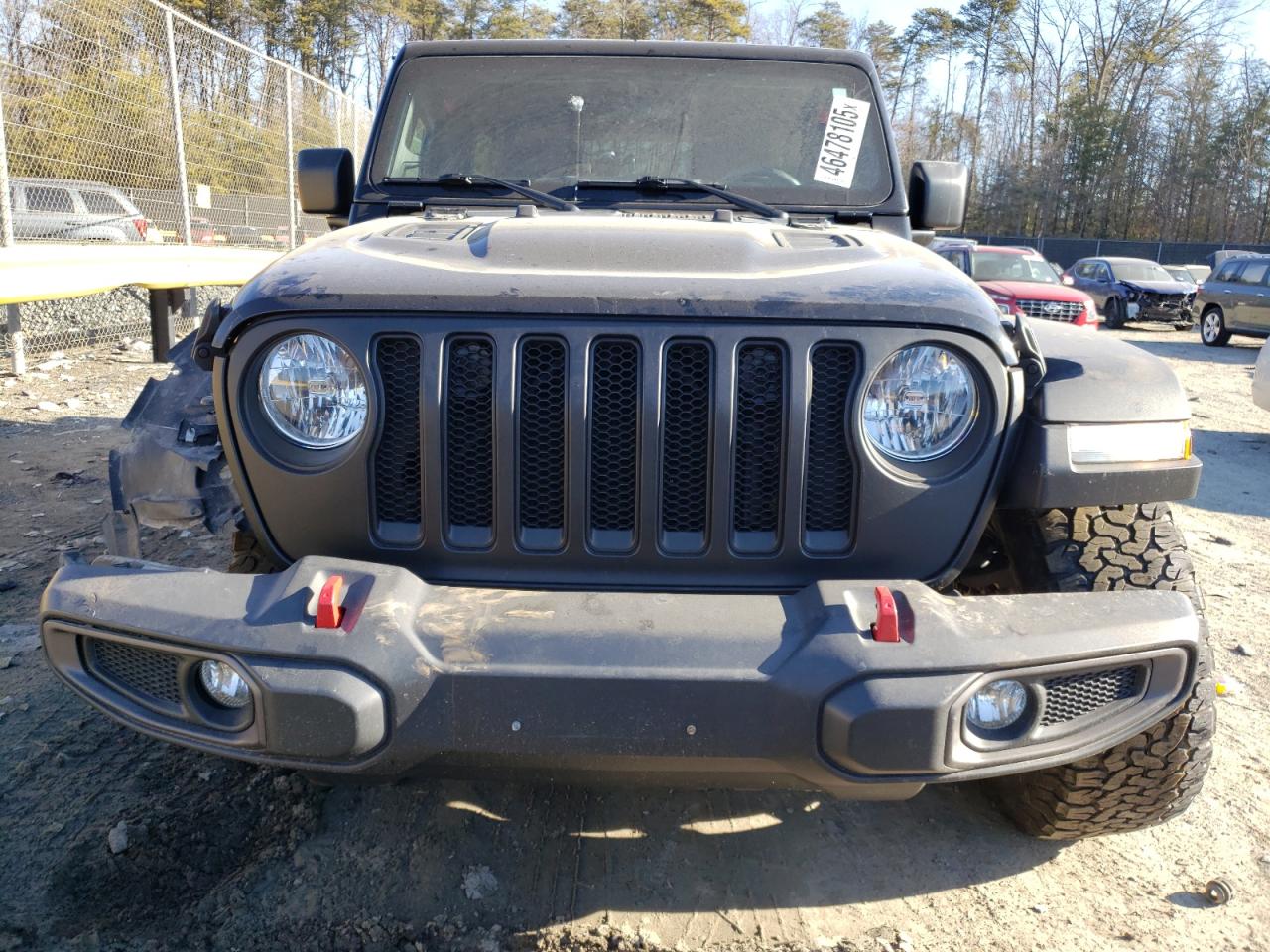 2021 Jeep Wrangler VIN 1C4HJXFGXMW580776 Copart auction photo, front end / side damage thumbnail 5