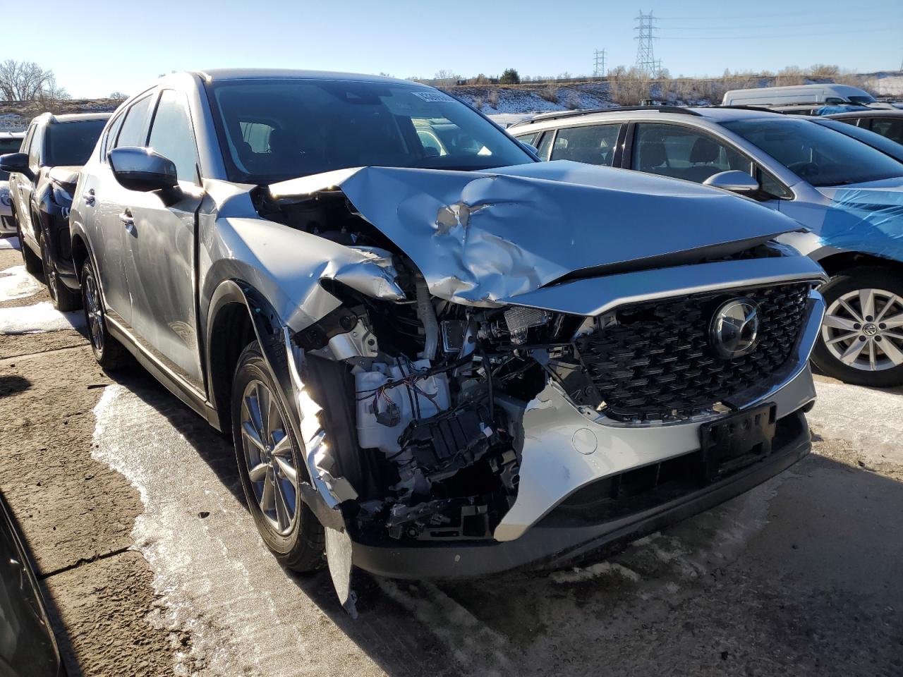 2023 Mazda CX-5 VIN JM3KFBBM8P0178937 Copart auction photo, front end damage thumbnail 4