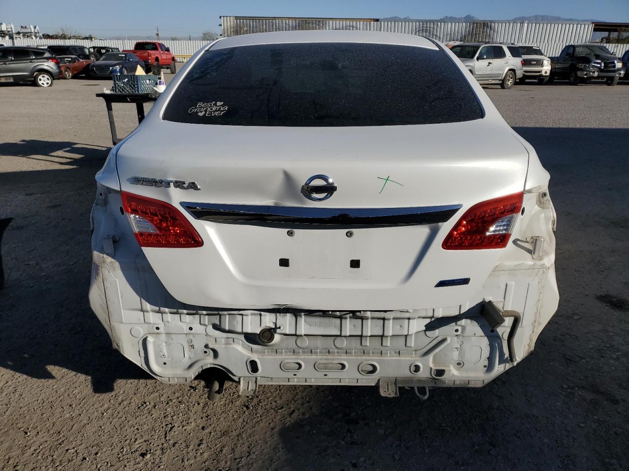 2014 Nissan Sentra VIN 3N1AB7AP2EL685747 Copart auction photo, rear end / frame damage damage thumbnail 6