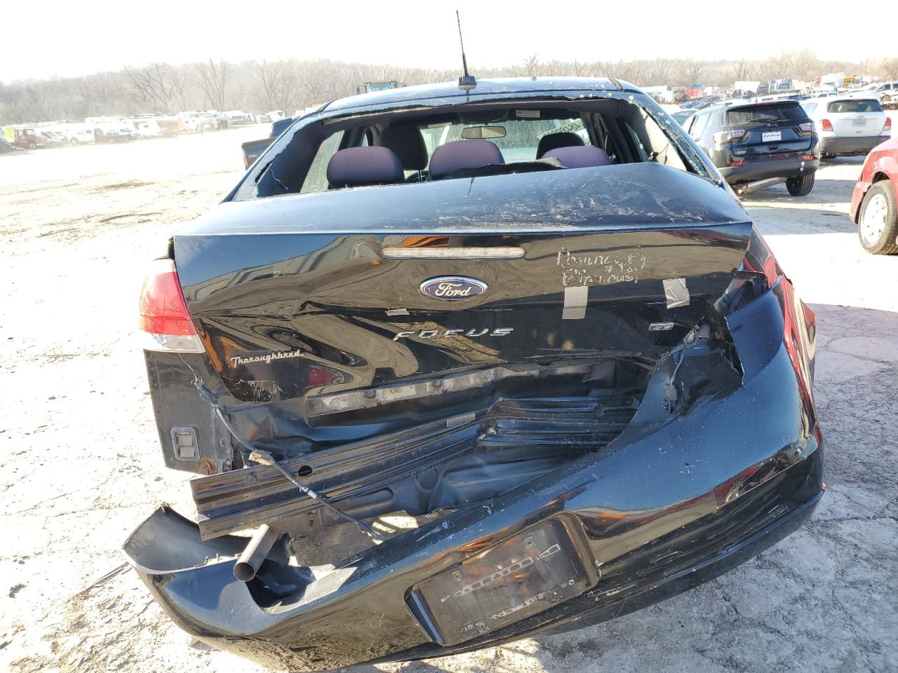 2010 Ford Focus VIN 1FAHP3FN3AW279614 Copart auction photo, rear end damage thumbnail 6