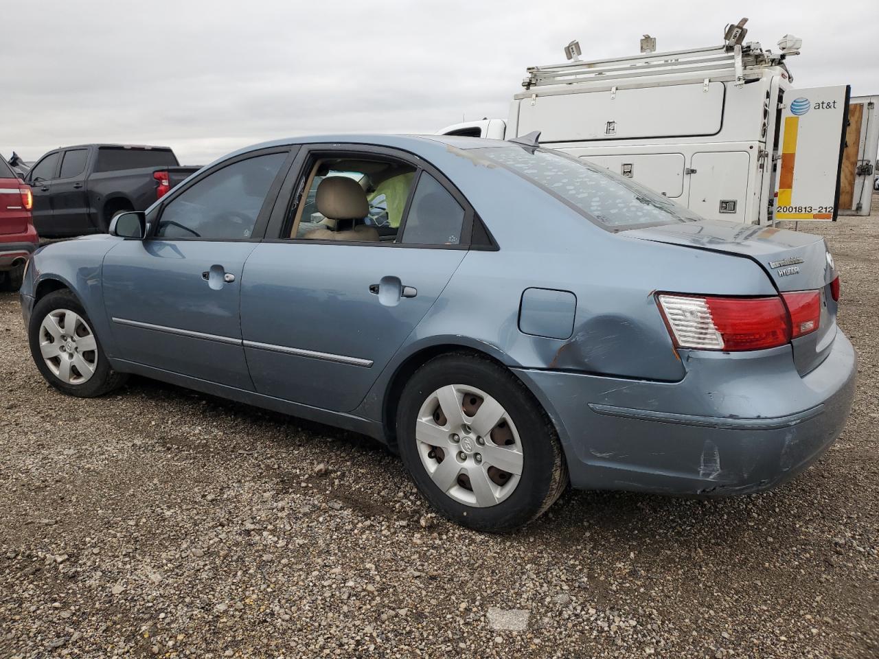 2009 Hyundai Sonata VIN 5NPET46C59H454217 Copart auction photo, side / rear end damage thumbnail 2